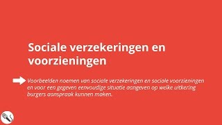 Mens en Werk sociale verzekeringen en voorzieningen [upl. by Murphy]