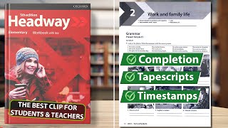 New Headway Elementary 5th Edition  Unit 2 Work and Family Life  Workbook [upl. by Odlaumor250]