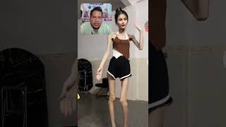 dancing skull woman shorts comedy funny skull [upl. by Arikehs]