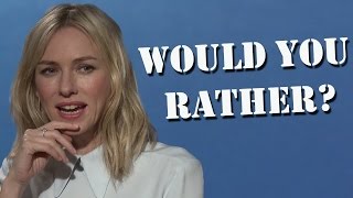 Allegiant Cast Play Would You Rather [upl. by Lletnom]