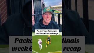 Packers vs cardinals offensive recap greenbaypackers packersvscardinals packers nfl [upl. by Nasar]