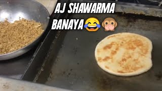 I am back gays Aj Maine shawarma banaya mini vlog hai Soo enjoy it😂🙊 [upl. by Nnyledam]