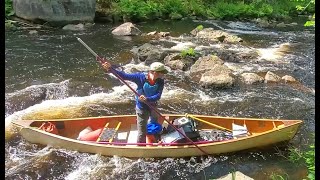 Canoe Poling on the Machias River [upl. by Cerys]