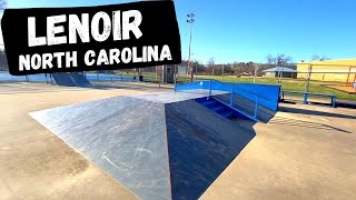 Lenoir North Carolina Skatepark  Mulberry Recreation Center  2021 Overview [upl. by Anoval]