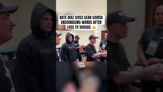 Nate Diaz Gives Sean Garcia Words of Encouragement After Loss to Vargas [upl. by Erl]