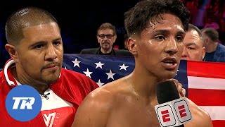 Emiliano Vargas and Fernando Vargas Explain Epic KO of Martinez  POSTFIGHT INTERVIEW [upl. by Auhesoj]