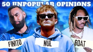 50 UNPOPULAR OPINION SUR LE RAP 1 rappeur 1 balle perdue [upl. by Sundstrom]