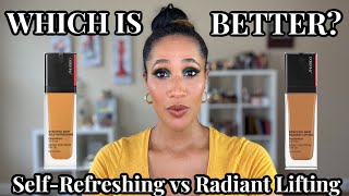 Battle of the Foundations  Shiseido Radiant Lifting vs the SelfRefreshing Foundation  Shade 420 [upl. by Acinnod]