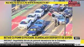 Bataie cu pumni si picioare scandalagiii au fost despartiti de soferi [upl. by Htrap319]