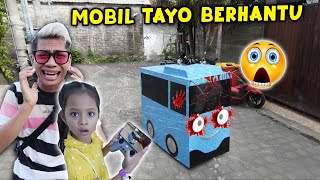 DRONE MENANGKAP MOBIL TAYO MISTERIUS BERHANTU DI DEPAN RUMAH KITA SEMUANYA KETAKUTAN [upl. by Atahs]