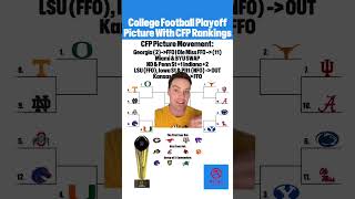 Here is how Week 10 changed the CFP Picture between the College Football Playoff Committee’s Top 25 [upl. by Neelloj831]