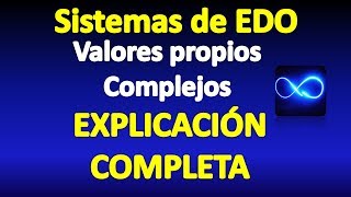 21 Sistema de EDO Valores propios complejos [upl. by Alejo]