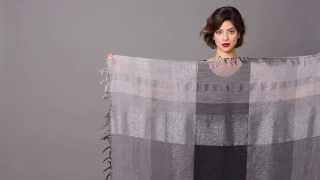 How to Tie a Scarf FallWinter 2014 Part 1 [upl. by Ardnohs205]