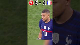 France Vs Switzerland Penalty Shootout shorts youtube football [upl. by Boys693]