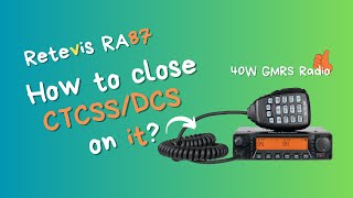 How to Cancel All CTCSSDCS Codes on RA87 Easy to Do [upl. by Nekciv955]