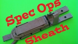 Spec Ops Knife Sheath Review [upl. by Htebazle331]