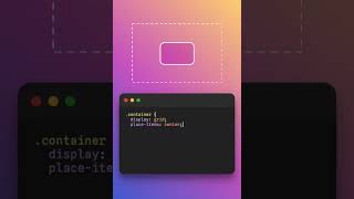 How to center a div in css shorts uidesign html htmlcss css cssflexbox cssgrid [upl. by Murton218]