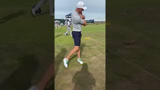 Adrian Meronk using the Force Pedal during golf practice drills at the 150th Open w Matthew Tipper [upl. by Norra442]