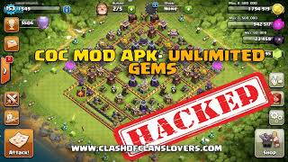 Clash Of Clans Mod Apk 1625325 Gameplay COC Hack  Unlimited Gems amp Unlimited Resources COC MOD [upl. by Etna]