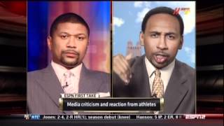 Jalen Skip and Stephen A debate media criticism Pt3 of 5 [upl. by Ayekram]