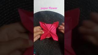 DIY paper flower 💐  origami flower  easy paper folding  youtubeshort  art and crafts [upl. by Zebulon962]