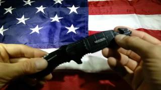 Art of Weapons  WARtech quotNitemarequot black Rescue Knife [upl. by Jarrid128]