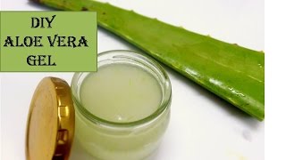 How to make Aloe vera gel in 5 minutes  for skin amp hair  starnaturlbeauties [upl. by Ahsinet627]