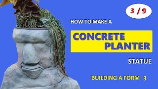 How To Make A Concrete Planter Statue 39 [upl. by West]