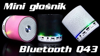 Mini głośnik bluetooth Q43 [upl. by Yznil969]