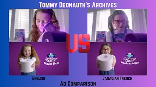 Ad Comparison  Royale Velour quotEmily amp The Bathroom Breakquot English vs Quebec French [upl. by Krell]