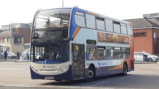 37 Stagecoach Fife ADL Enviro 400 Trident II 19045 SN56 AWV [upl. by Caria258]