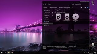 Windows 10 full black glass theme [upl. by Akram]