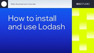 How to install and use Lodash [upl. by Woodberry]