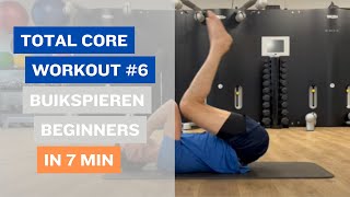 Buikspieroefeningen voor Beginners  Total Core Workout 6 🏋😅 [upl. by Aytnahs]