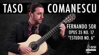 Taso Comanescu performs quotEstudio No 6quot by Fernando Sor Opus 35 No 17 on a 2023 Jose Vigil guitar [upl. by Moser]