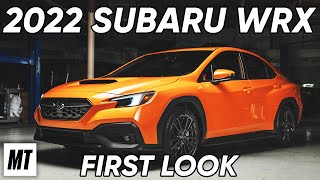 2022 Subaru WRX First Look  MotorTrend [upl. by Cyrus]