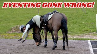 EVENTING GONE WRONG FIRST FALL ON ROLO CAPTURED [upl. by Gabriela]