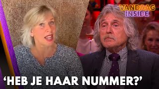 Johan krijgt valentijnsboodschap van Lang Leve de Liefdedeelneemster Suus ‘Heb je haar nummer’ [upl. by Nelehyram794]