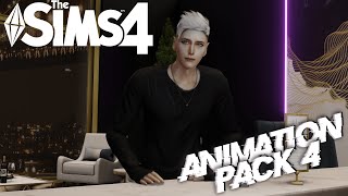 Sims 4  ANIMATION PACK 4 [upl. by Elburr]