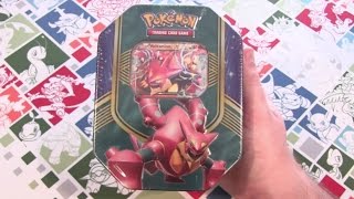 Pokemon Volcanion EX 2016 Fall Tin Opening [upl. by Roosevelt]