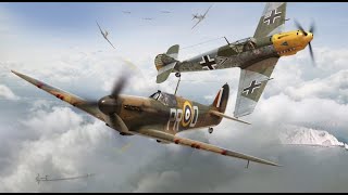 Classic Duels  Supermarine Spitfire Mk 12 vs Messerschmitt Bf 109E [upl. by Karisa962]