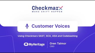 Selecting Checkmarx For Highly Accurate AppSec Scan Tools  MyHeritage [upl. by Perlis298]