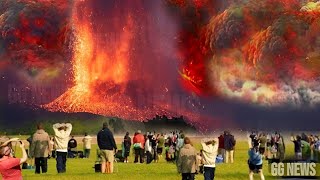 Horrible Today Live Footage of the Yellowstone Volcanos Massive Eruption Shakes the World [upl. by Aihsrop]