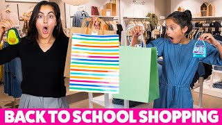 Back to School SHOPPING Challenge Sis vs SIS Elena and Clara [upl. by Atyekram]