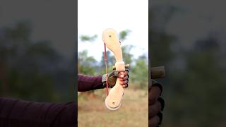 Bamboo Bow And Arrow With Craft diy craft youtubeshorts wood bamboo [upl. by Dagley308]