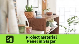 The Project Material Panel in Substance 3D Stager [upl. by Orling]