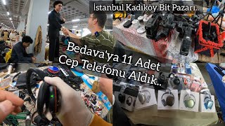 İstanbul Kadıköy Bit Pazarı Bedavaya telefon Aldık trend 2023 comedy [upl. by Siryt]