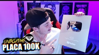 ¡¡RECIBO MI PLACA DE 100000 SUSCRIPTORES  BOTÓN DE PLATA YOUTUBE  UNBOXING ESPECIAL  Gonner [upl. by Bernette]