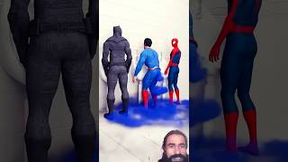 batman vs superman vs spiderman spiderman dcanimation funny batmanvsironman superman shorts [upl. by Tab438]