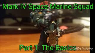 How to paint a Mark IV Dark Angel Space Marine  Part 1 The Basics  Budget 40k Painting [upl. by Antin]